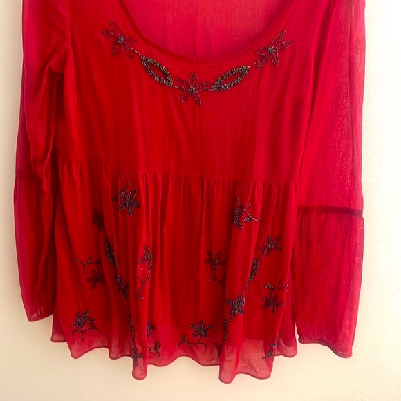 Free People guaze top - free spirited look-never worn - Picture 2 of 4